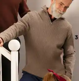 HEMA Merinowollen herentrui met rits aanbieding