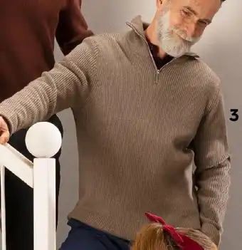 HEMA Merinowollen herentrui met rits aanbieding