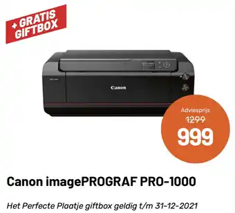 Kamera Express Canon imagePROGRAF PRO-1000 aanbieding