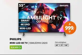 Expert Philips 55MLED910 Ambilight (2025) aanbieding