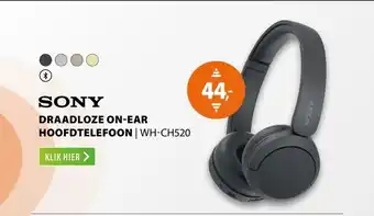Expert Sony WH-CH520 Zwart aanbieding