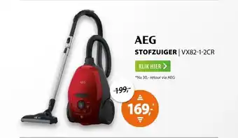 Expert AEG VX82-1-2CR Rood aanbieding