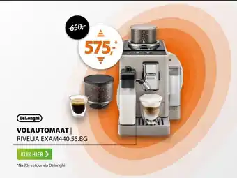 Expert DeLonghi Rivelia EXAM440.55.BG aanbieding