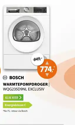 Expert Bosch WQG235D9NL EXCLUSIV aanbieding