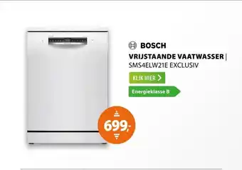 Expert Bosch SMS4ELW21E EXCLUSIV aanbieding