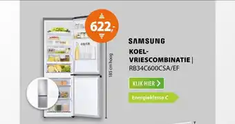 Expert Samsung RB34C600CSA/EF Zilver aanbieding
