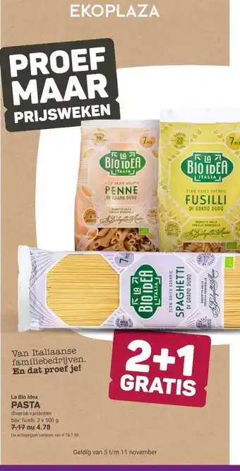 Ekoplaza La Bio Idea PASTA aanbieding