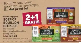 Ekoplaza Natur Compagnie SOEP OF BOUILLON- BLOKJES aanbieding