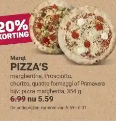 Ekoplaza Marqt PIZZA'S aanbieding