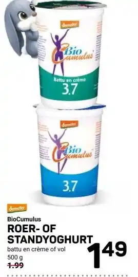 Ekoplaza BioCumulus ROER-OF STANDYOGHURT aanbieding