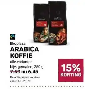 Ekoplaza Ekoplaza ARABICA KOFFIE aanbieding