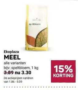 Ekoplaza Ekoplaza MEEL aanbieding