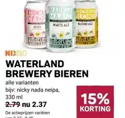 Ekoplaza WATERLAND BREWERY BIEREN aanbieding