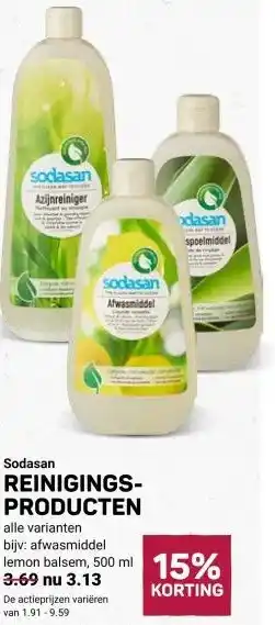 Ekoplaza REINIGINGS- PRODUCTEN aanbieding