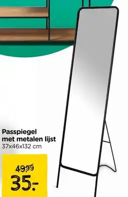Xenos Passpiegel met metalen lijst aanbieding