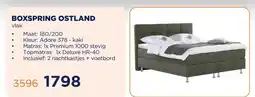 TotaalBED BOXSPRING OSTLAND elektrisch aanbieding