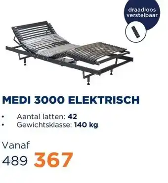 TotaalBED Lattenbodem Medi 3000 elektrisch draadloos aanbieding