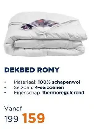 TotaalBED Dekbed Romy 100% wol | 140 x 200 cm | 4-seizoenen aanbieding