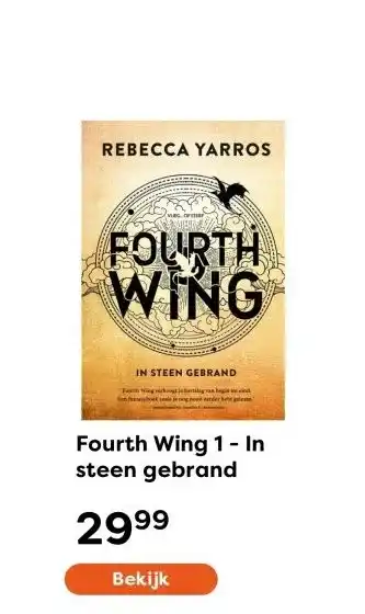 The Read Shop Fourth Wing 1 - In steen gebrand aanbieding
