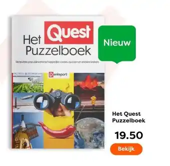 The Read Shop Het Quest Puzzelboek aanbieding