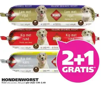 Ranzijn HONDENWORST RODI aanbieding