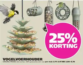 Ranzijn VOGELVOERHOUDER SINGING FRIEND aanbieding