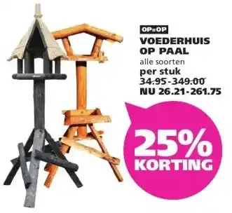 Ranzijn VOEDERHUIS OP PAAL aanbieding