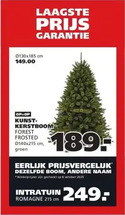 Ranzijn KUNST- KERSTBOOM FOREST FROSTED aanbieding