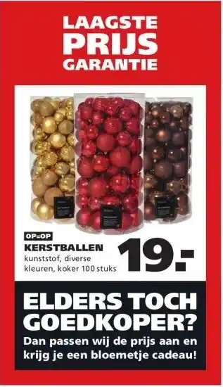 Ranzijn KERSTBALLEN aanbieding