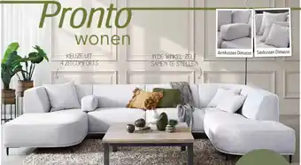 Pronto wonen Hoekbank Pantini aanbieding