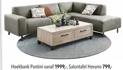 Pronto wonen Hoekbank Pantini aanbieding