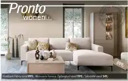 Pronto wonen Hoekbank Fabria aanbieding