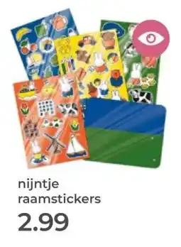 Prenatal nijntje raamstickers aanbieding