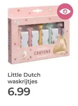 Prenatal Little Dutch waskrijtjes aanbieding