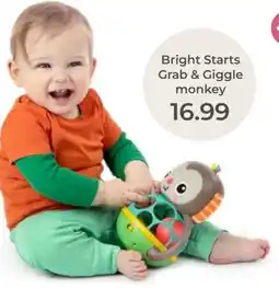 Prenatal Bright Starts Grab & Giggle monkey aanbieding