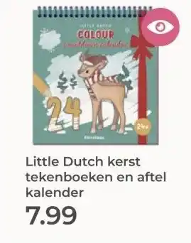 Prenatal Little Dutch kerst tekenboeken en aftel kalender aanbieding
