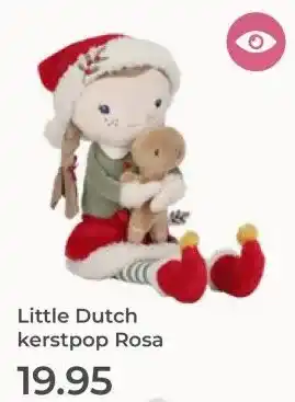 Prenatal Little Dutch kerstpop Rosa aanbieding