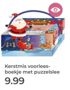 Prenatal Kerstmis voorlees- boekje met puzzelslee aanbieding