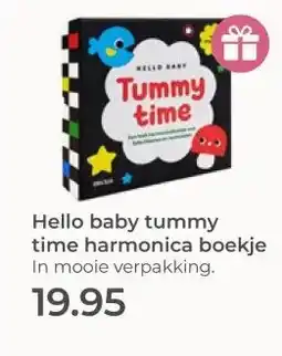Prenatal Hello baby tummy time harmonica boekje In mooie verpakking. aanbieding
