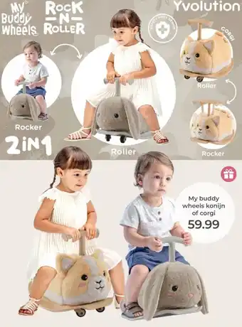 Prenatal My buddy wheels konijn of corgi aanbieding