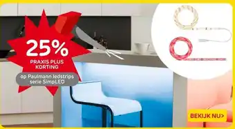 Praxis Paulmann ledstrips serie SimpLED aanbieding