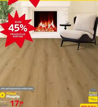 Praxis PVC Vloer Horizon Naturel Eik - aanbieding