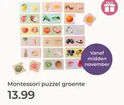 Prenatal Montessori puzzel groente aanbieding