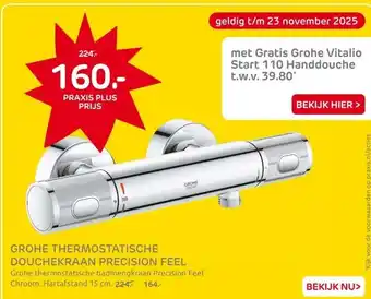 Praxis Grohe Thermostatische Douchekraan aanbieding