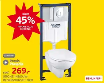 Praxis Grohe Solido Inbouwtoilet set met aanbieding