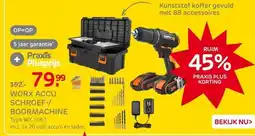 Praxis Worx Accuboormachine WX108.1 - 20V - (2x aanbieding