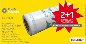 Praxis Knauf Expert – vloer isolatie - glaswol aanbieding