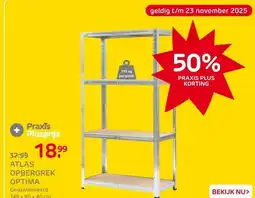 Praxis Opbergrek Atlas Optima 148x80x40 Galva aanbieding