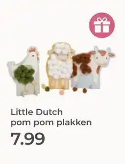 Prenatal Little Dutch pom pom plakken aanbieding