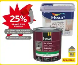Praxis Flexa mooi makkelijk en Sencys renovatieverf aanbieding